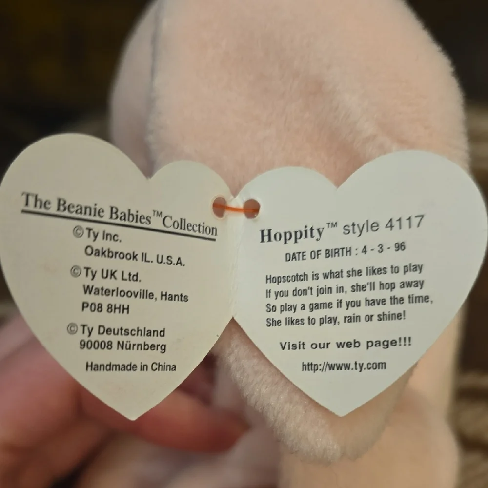 Ty Stuffed Bunny‎ Trio - Pink, Mint, Lavender
